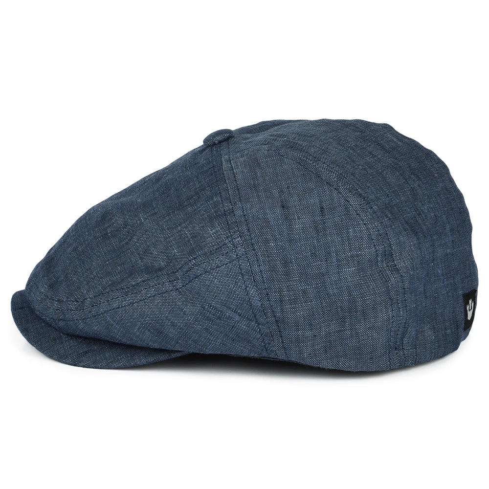 Goorin Bros. Will Kimmel Linen Flat Cap - Navy Blue - Image 3