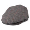 Barts Hats Oslo Windowpane Flat Cap - Navy Blue