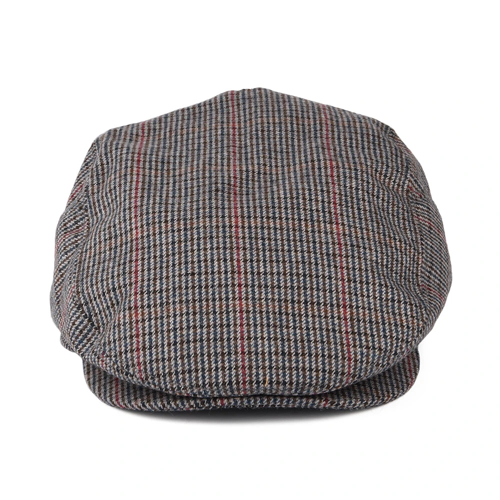 Barts Hats Oslo Windowpane Flat Cap - Navy Blue - Image 2