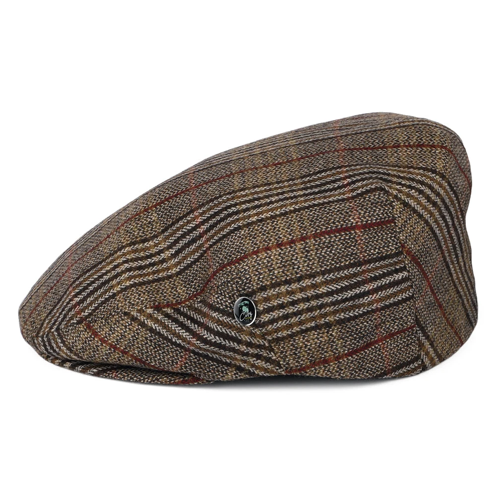City Sport Wool-Cashmere Hampstead Flat Cap - Brown-Tan - Image 3