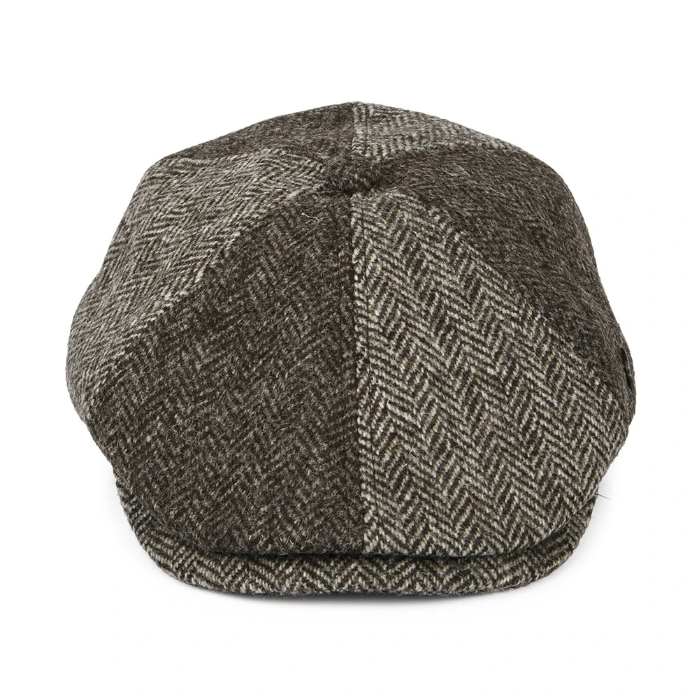 Failsworth Hats Hexham British Wool Newsboy Cap - Light Brown-Dark Brown - Image 2