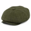 Stetson Hats Hatteras Linen-Cotton Newsboy Cap - Olive-Khaki