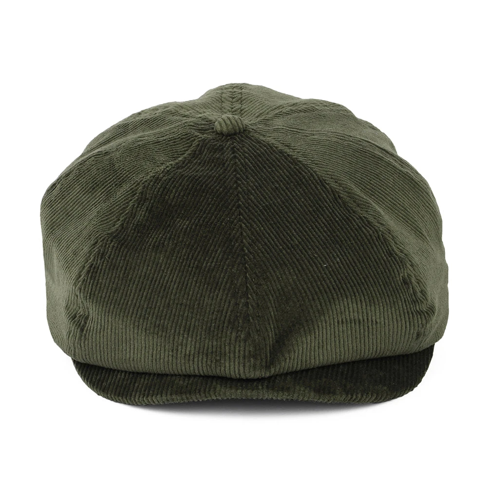 Brixton Hats Brood Corduroy Newsboy Cap - Moss - Image 2