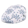 City Sport Tour De Velo Cotton Flat Cap - White-Blue