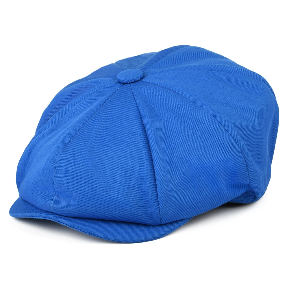 Christys Cotton 8 Piece Newsboy Cap - Blue