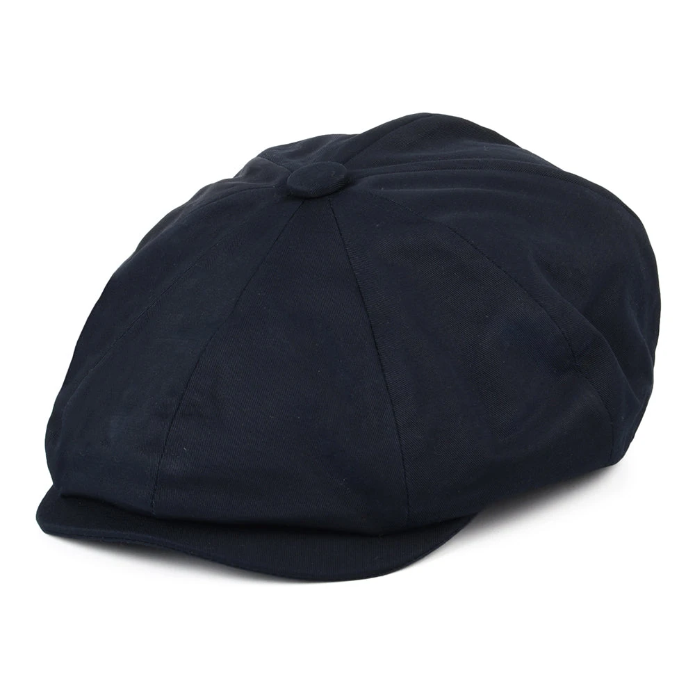 Christys Cotton 8 Piece Newsboy Cap - Navy Blue
