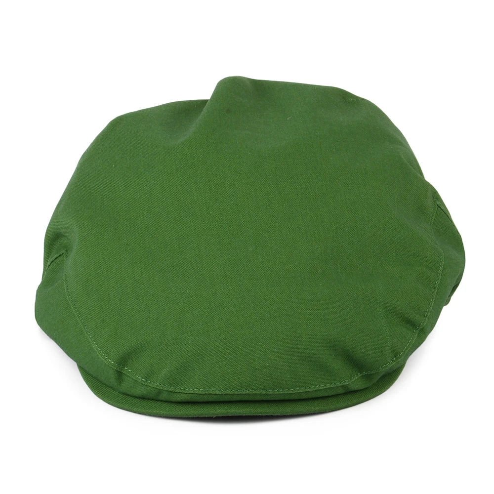 Christys Hats Balmoral Cotton-Linen Flat Cap - Green - Image 2