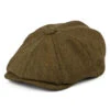 Christys Hats Lovat Teviot Tweed 8 Piece Newsboy Cap - Brown