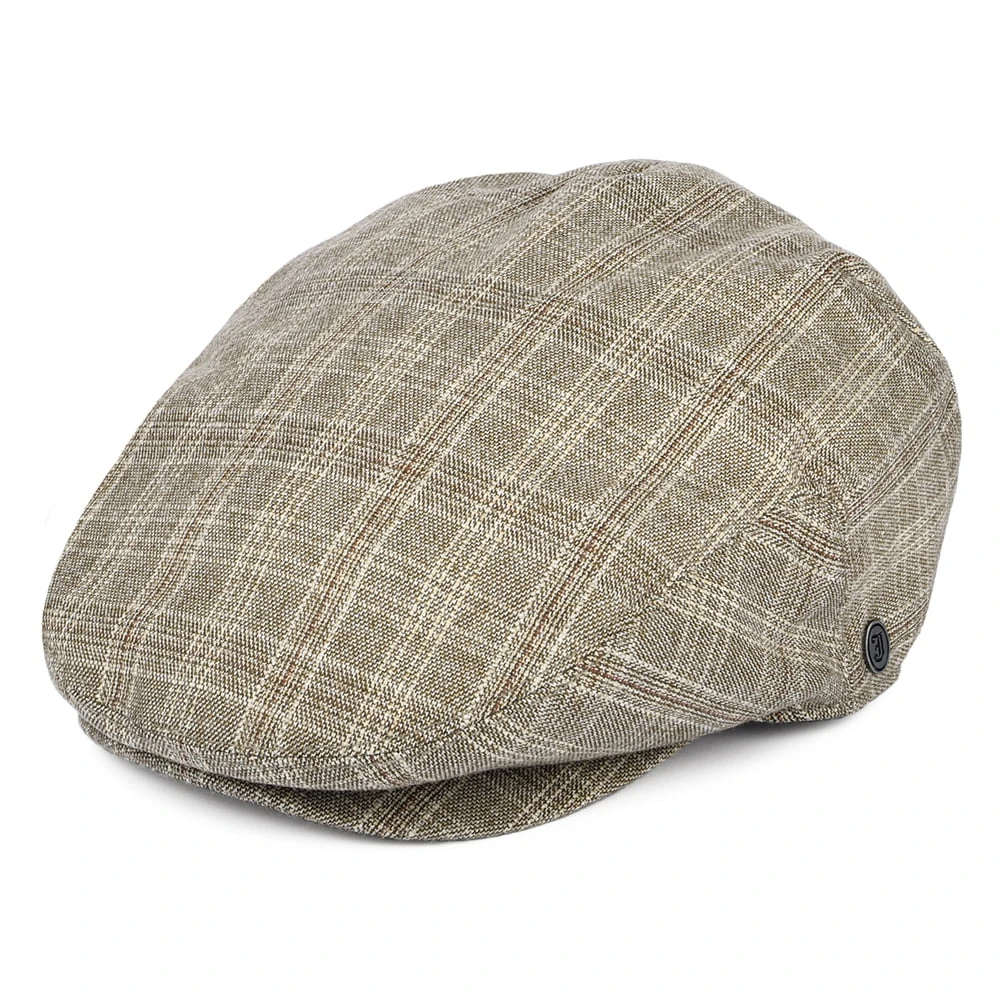 Jaxon & James Grantville Plaid Flat Cap - Tan