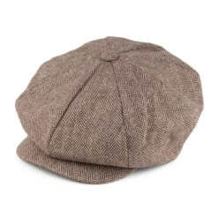 Jaxon & James Herringbone Big Apple Cap - Brown