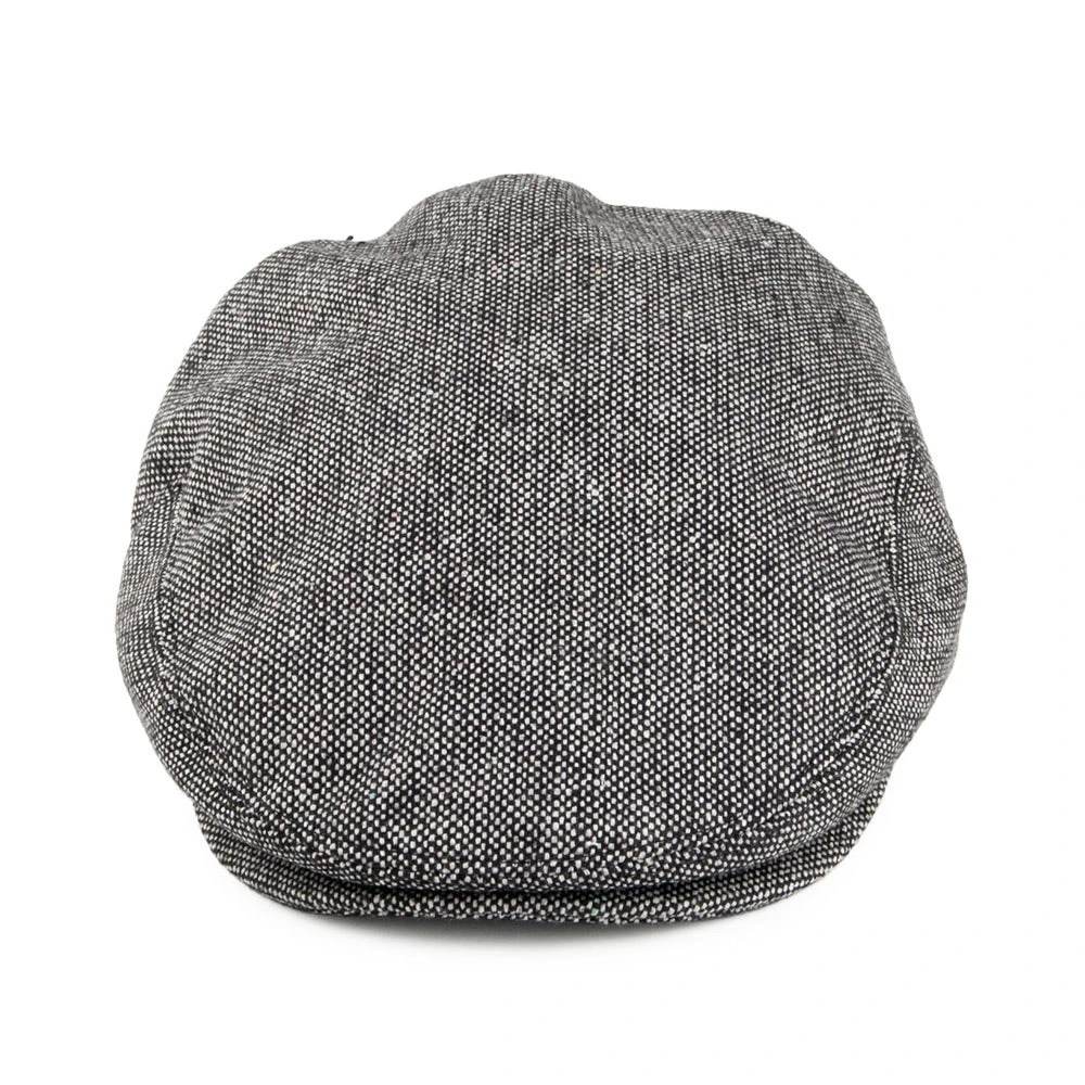 Jaxon & James Marl Tweed Flat Cap - Black - Image 2