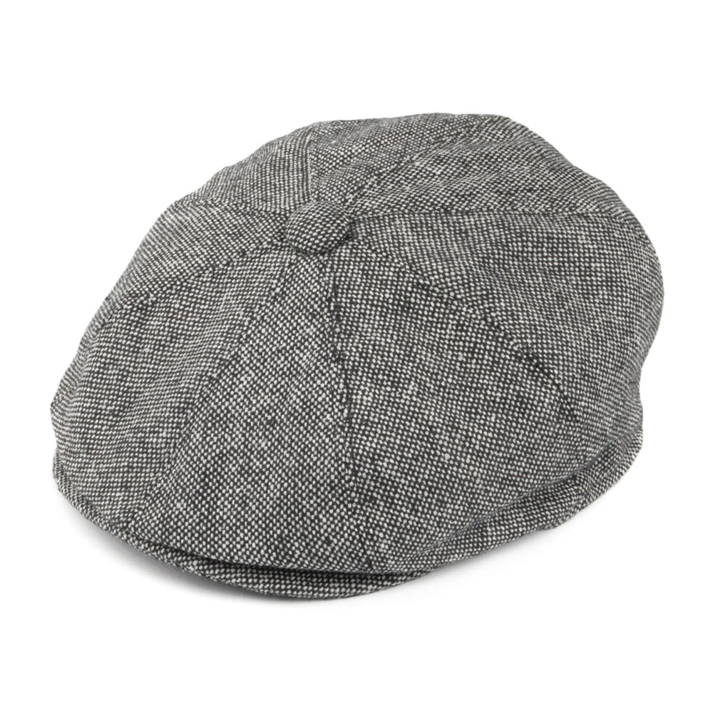 Jaxon & James Marl Tweed Newsboy Cap - Black