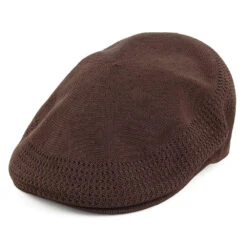 Kangol Tropic 504 Ventair Flat Cap - Brown