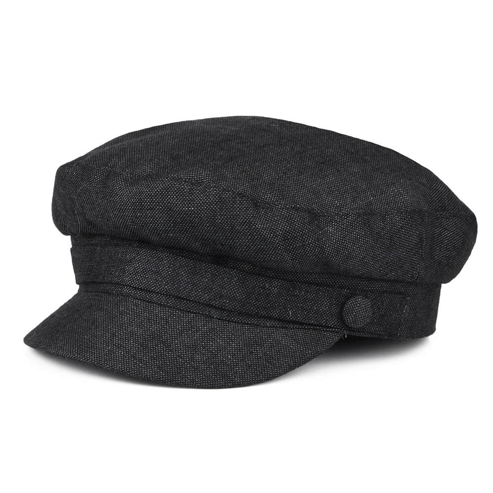 Failsworth Hats Mariner Irish Linen Fisherman Cap - Charcoal