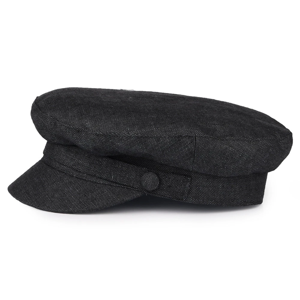 Failsworth Hats Mariner Irish Linen Fisherman Cap - Charcoal - Image 3