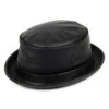 New York Hat Company Leather Bucket Hat - Black