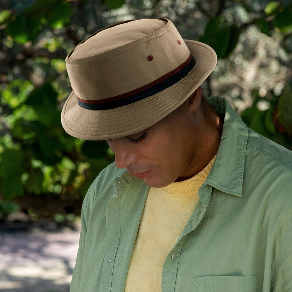Dorfman Pacific Hats Packable Bucket Hat - Tan - Image 3