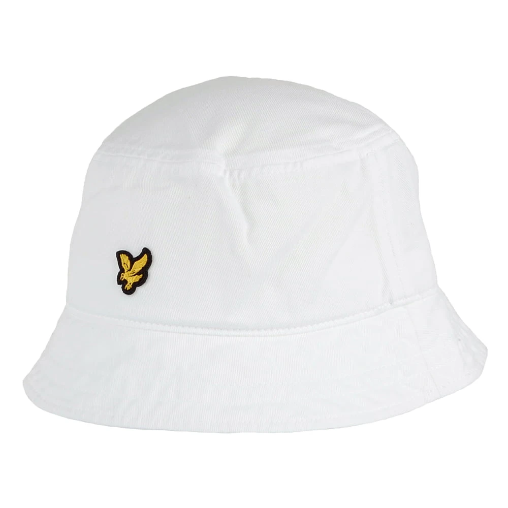 Lyle & Scott Hats Cotton Twill Bucket Hat - White