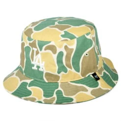'47 BRAND 47 Brand L.A. Dodgers Bucket Hat - MLB Duck Camo - Natural-Olive