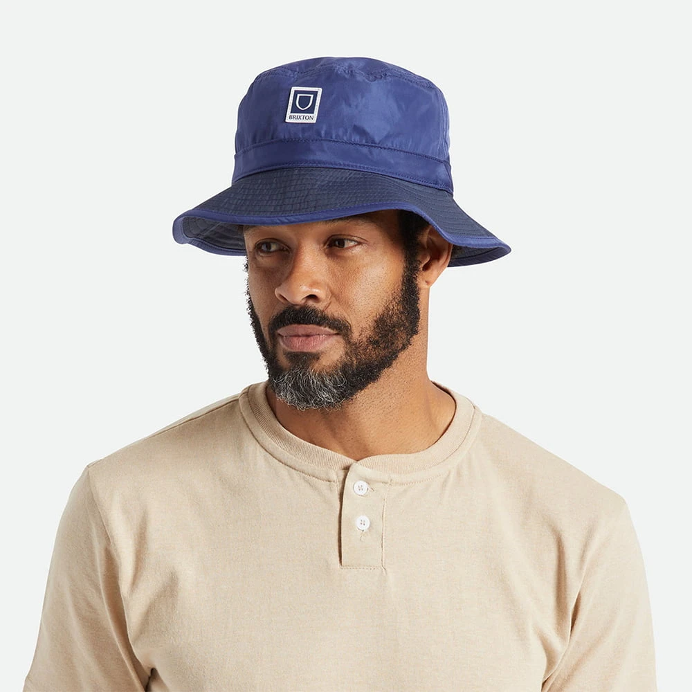 Brixton Hats Beta Packable Bucket Hat - Navy Blue - Image 4