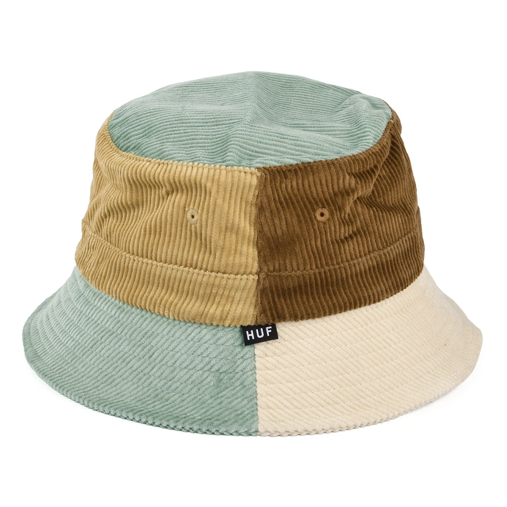 HUF Multi Panel Corduroy Bucket Hat - Light Blue - Image 2