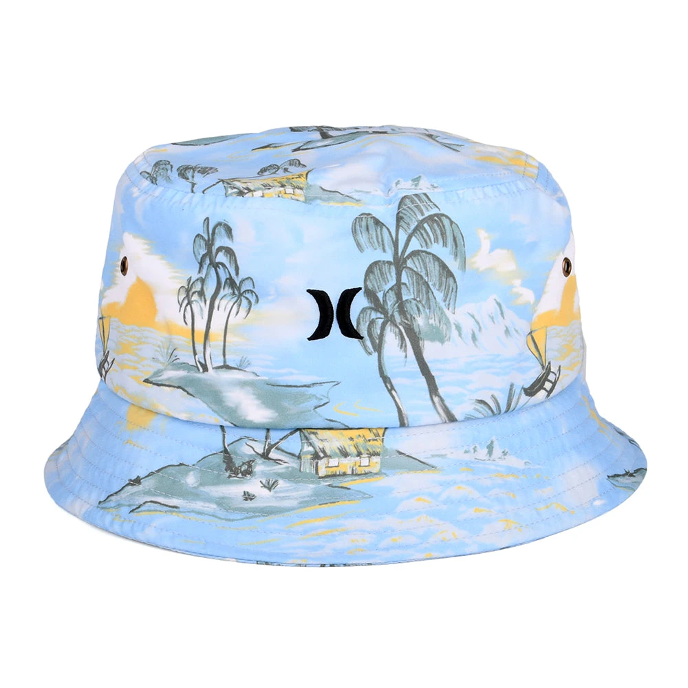 Hurley Hats Small Logo Tropical Bucket Hat - Blue - Image 2