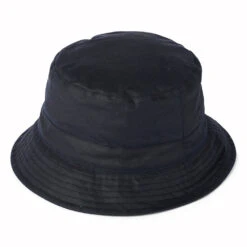 Failsworth Hats British Waxed Cotton Bucket Hat - Navy Blue