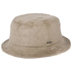 Brixton Hats Reserve Faux Shearling Reversible Bucket Hat - Sand