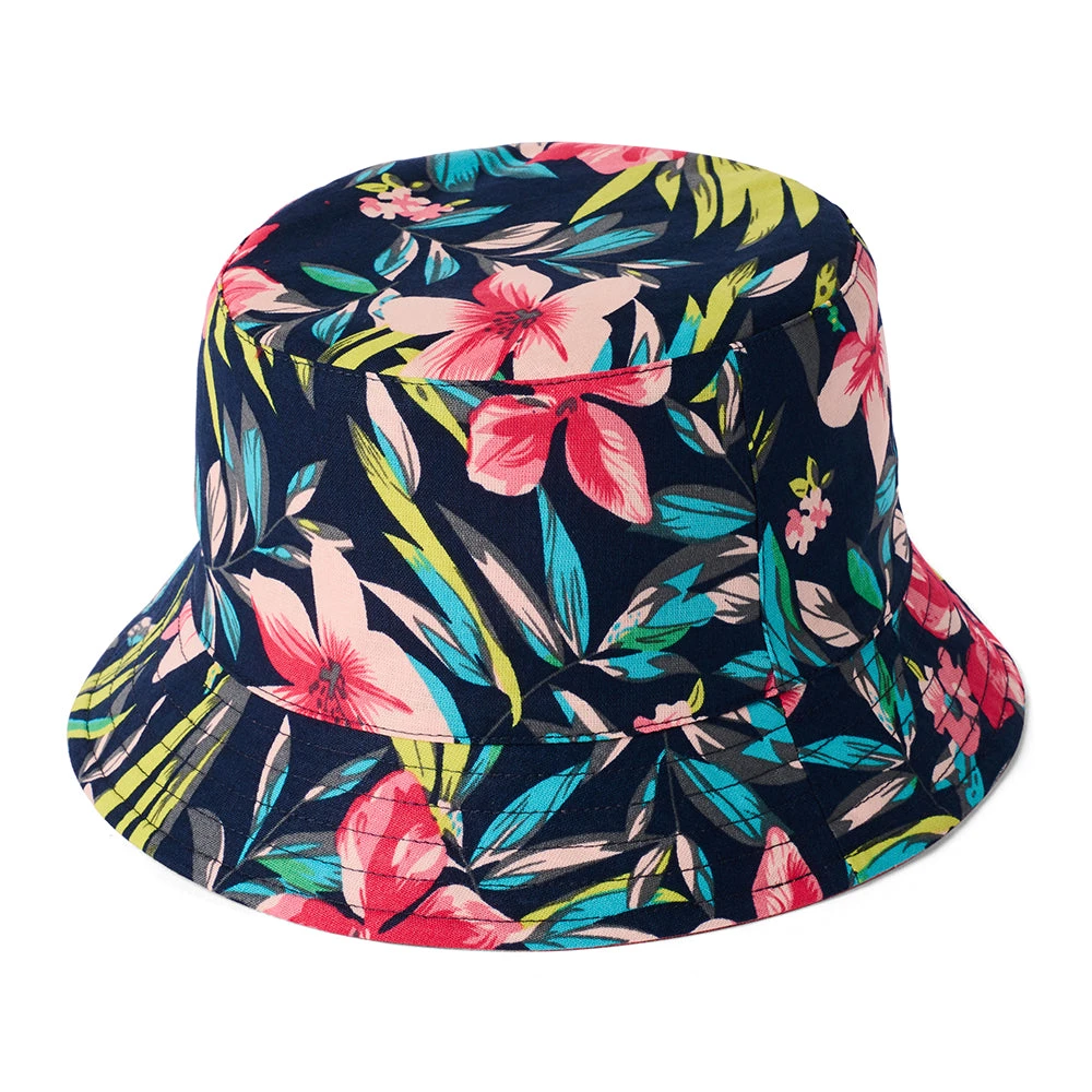 Failsworth Hats Reversible Cotton Bucket Hat - Salmon - Image 2