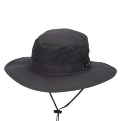 Dorfman Pacific Hats Evergreen Packable Big Brim Boonie Hat - Charcoal