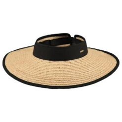 Barts Hats Tambou Raffia Straw Wide Brim Sun Visor - Natural