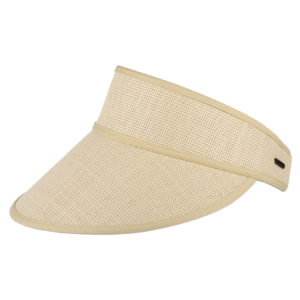 Brixton Hats Newport Toyo Straw Sun Visor - Natural