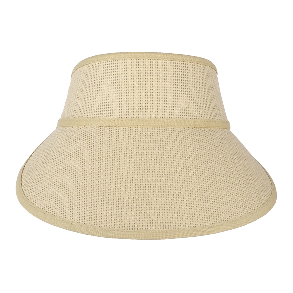 Brixton Hats Newport Toyo Straw Sun Visor - Natural - Image 2