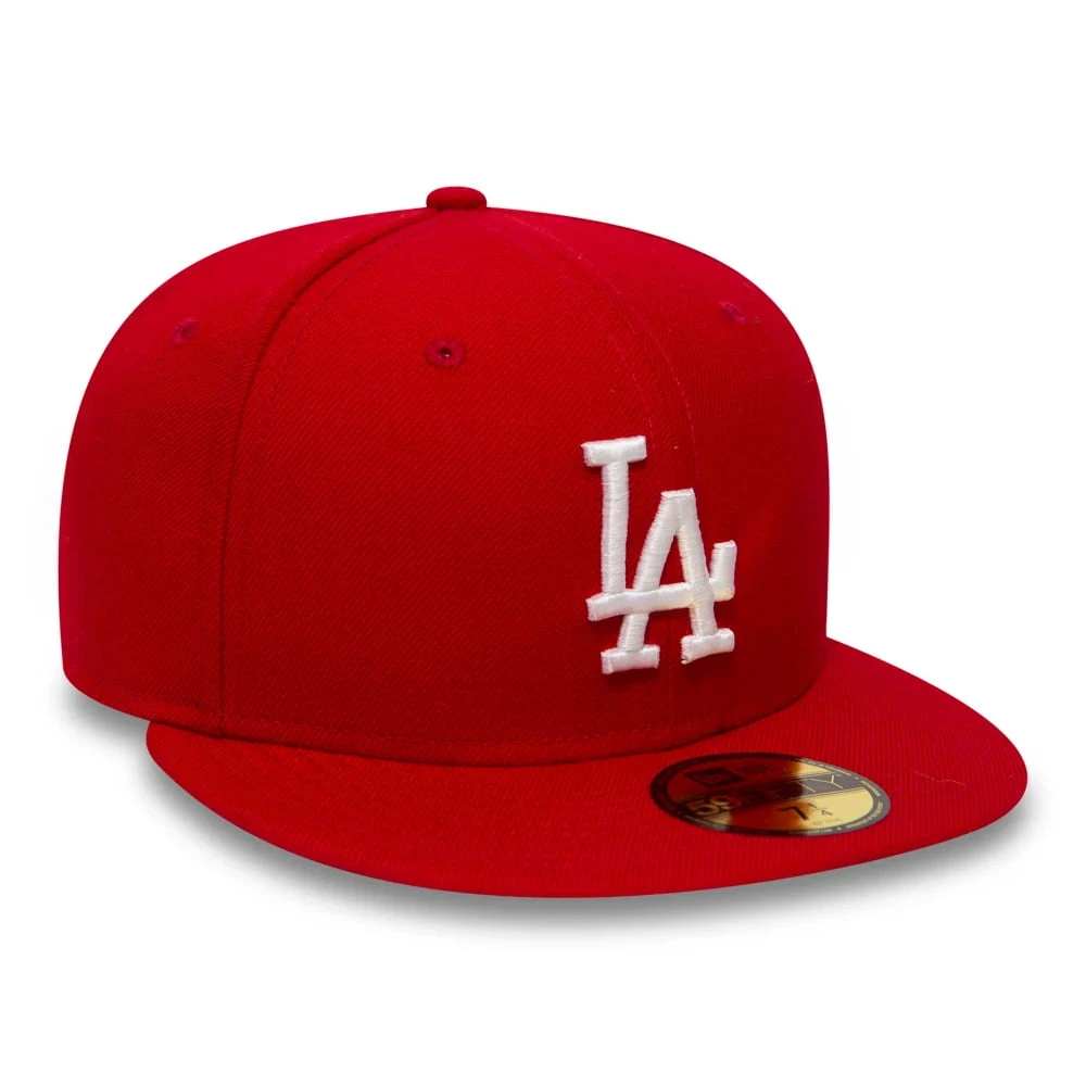 New Era 59FIFTY L.A. Dodgers Baseball Cap - MLB League Essential - Red - Image 2