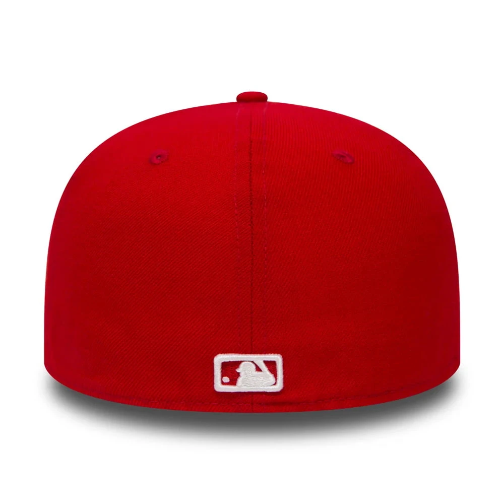 New Era 59FIFTY L.A. Dodgers Baseball Cap - MLB League Essential - Red - Image 3