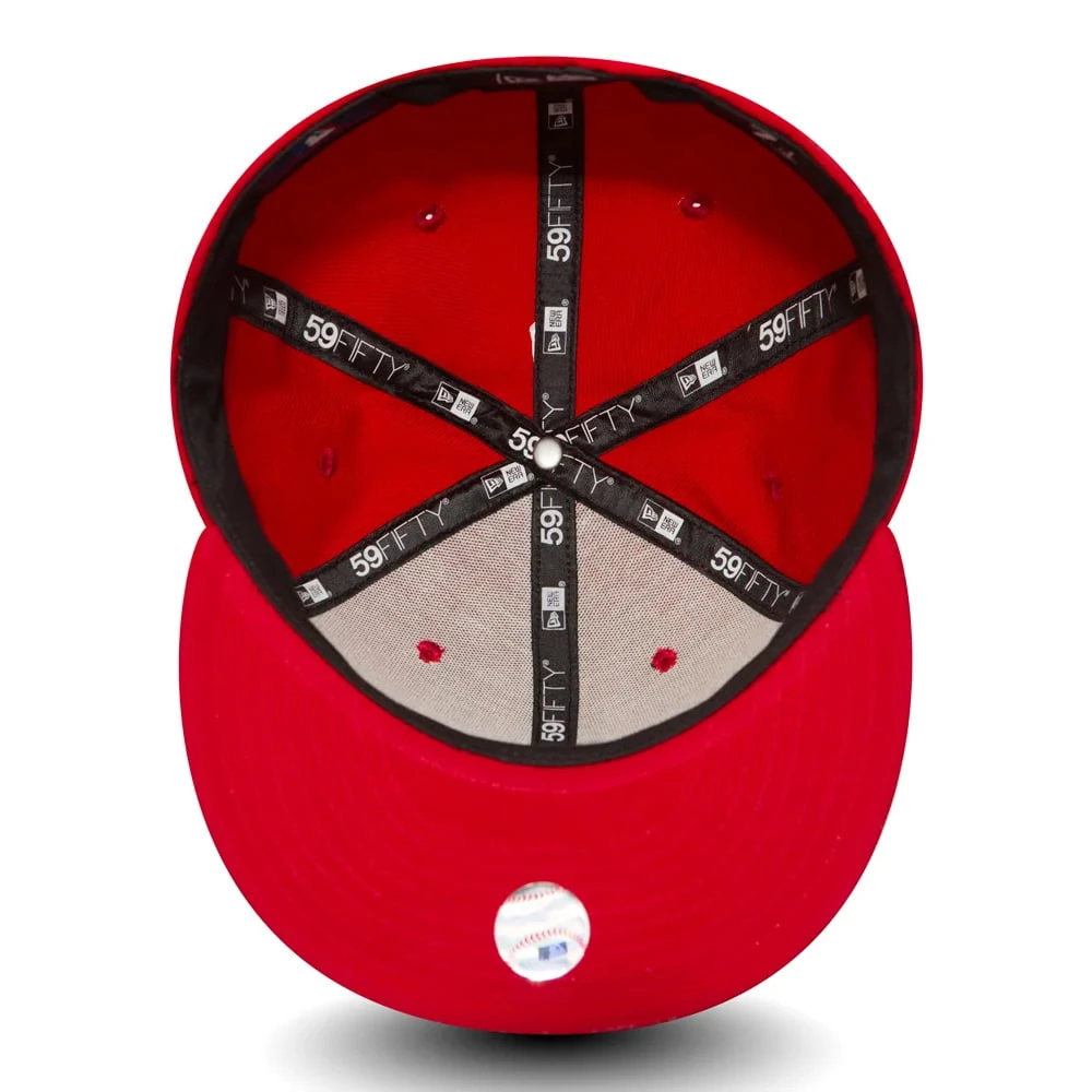 New Era 59FIFTY L.A. Dodgers Baseball Cap - MLB League Essential - Red - Image 4