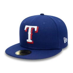 New Era 59FIFTY Texas Rangers Baseball Cap - MLB On Field AC Perf - Blue