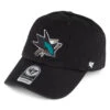 '47 BRAND 47 Brand San Jose Sharks Clean Up Baseball Cap - Black