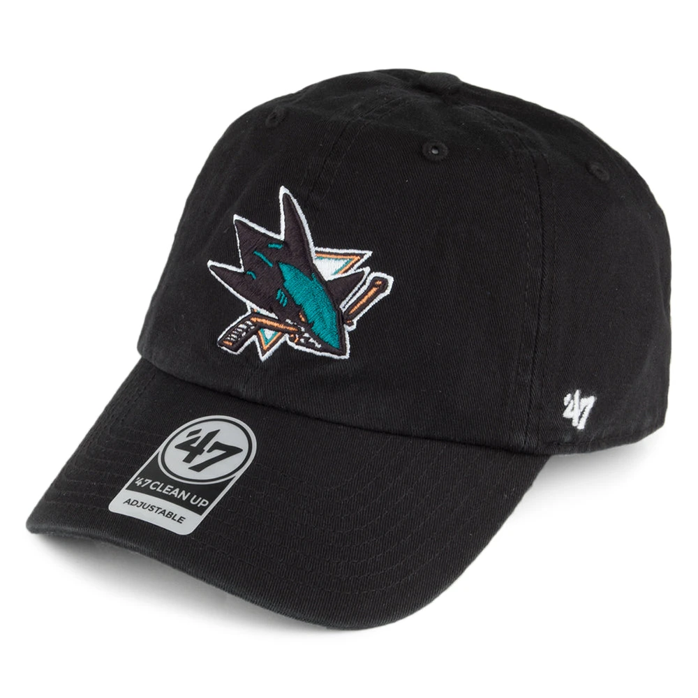 '47 BRAND 47 Brand San Jose Sharks Clean Up Baseball Cap - Black