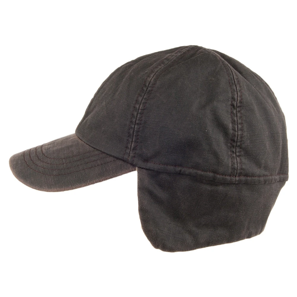 Dorfman Pacific Winter Baseball Cap With Earflaps - Brown - Image 3