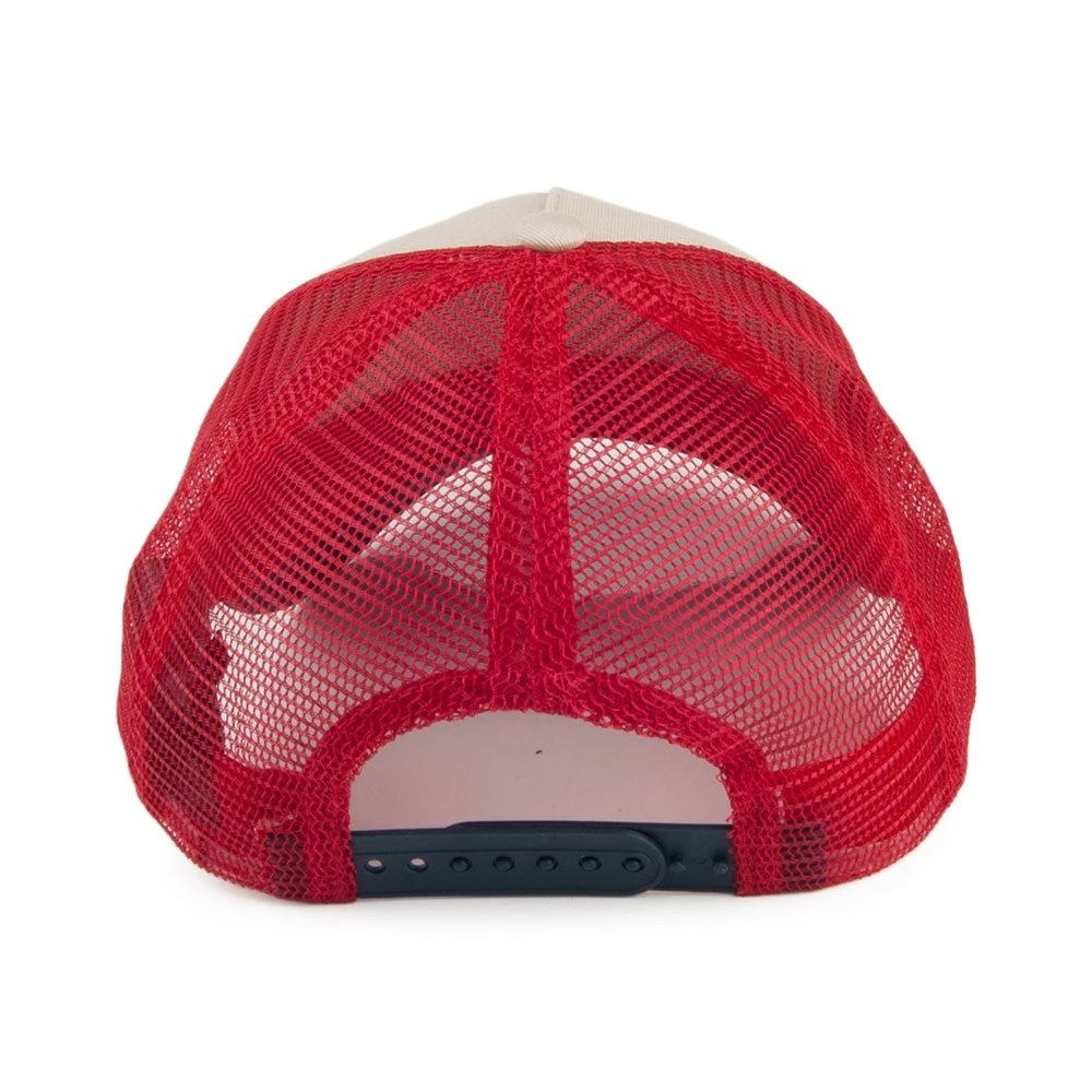 Barbour International SMQ Trucker Cap - Navy-Red - Image 3