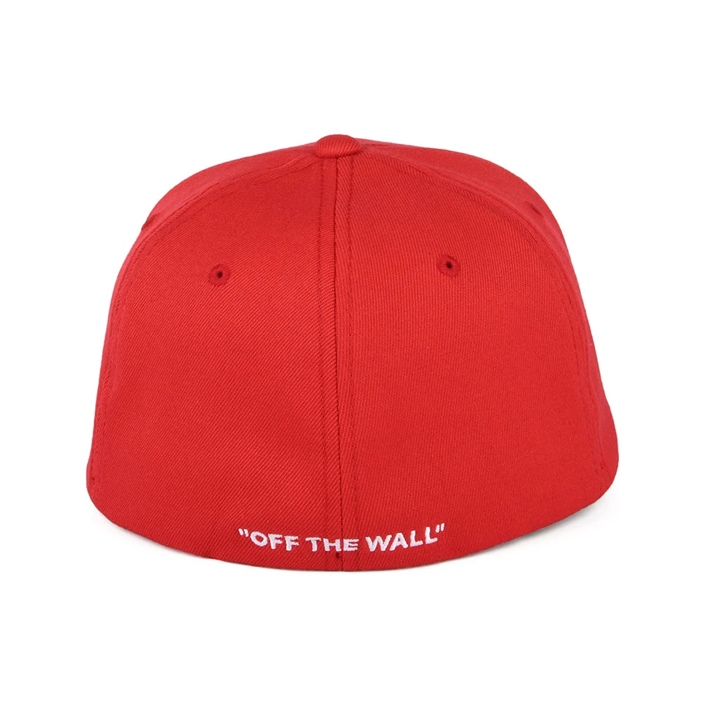 Vans Hats Splitz Flexfit Baseball Cap - Red - Image 3