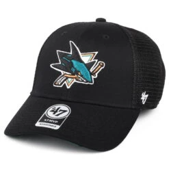 '47 BRAND 47 Brand San Jose Sharks Trucker Cap - NHL Branson MVP - Black