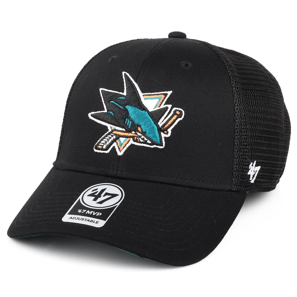 '47 BRAND 47 Brand San Jose Sharks Trucker Cap - NHL Branson MVP - Black