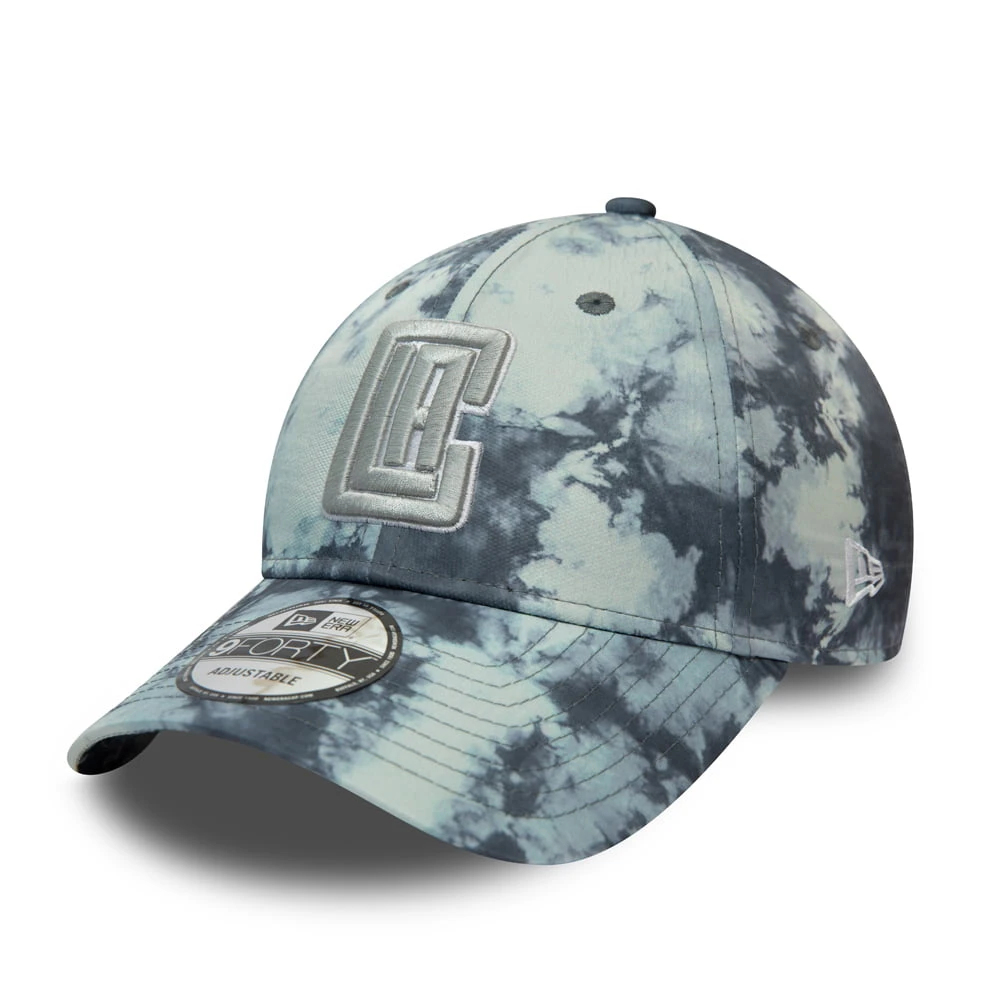 New Era 9FORTY L.A. Clippers Baseball Cap - NBA Poly Print - Grey