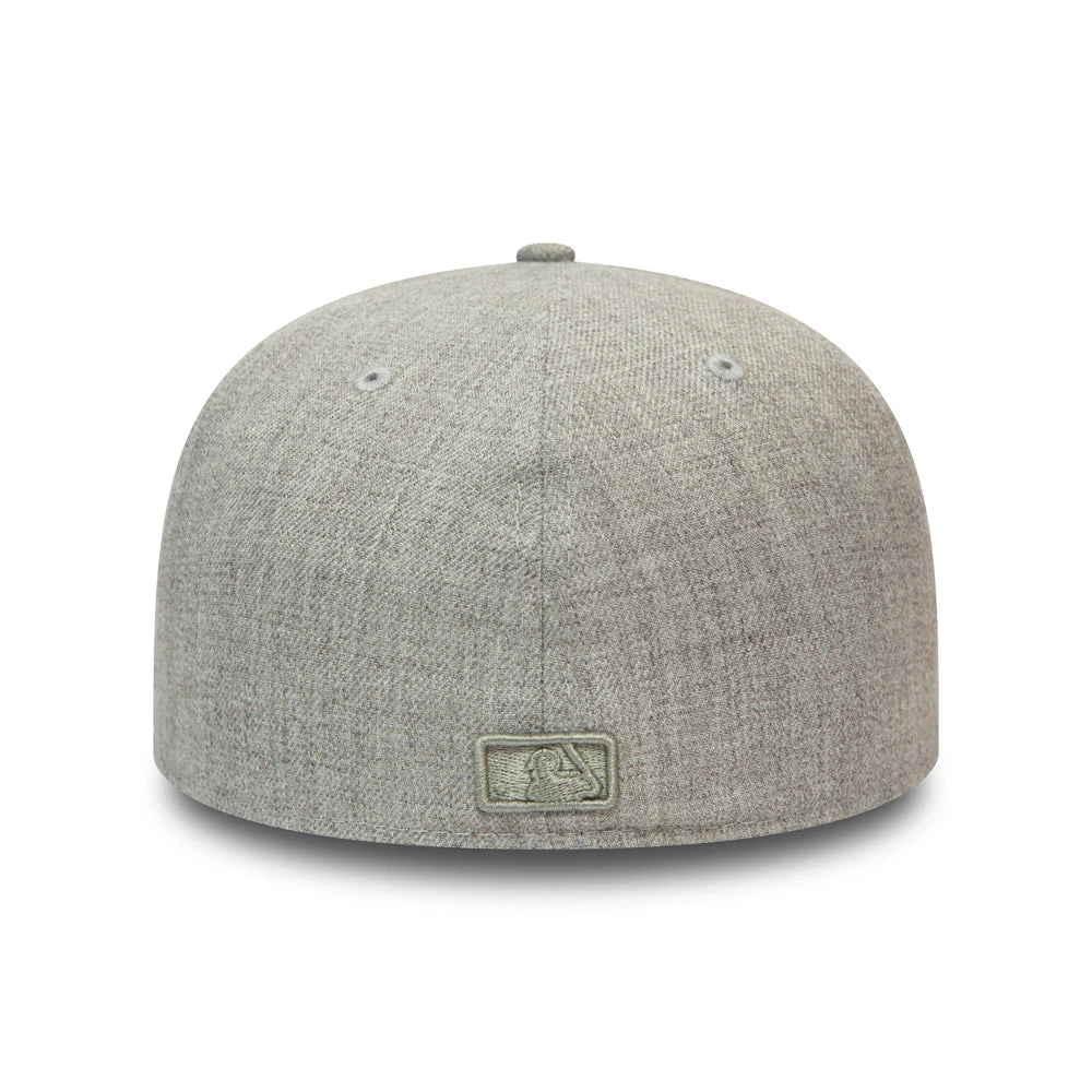 New Era Unisex 59FIFTY L.A. Dodgers Baseball Cap - MLB Heather Contrast - Grey-Red - Image 2