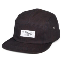 The Quiet Life Hats Overdyed Denim 5 Panel Cap - Denim