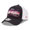 New Era 9FORTY Las Vegas A-Frame Trucker Cap - License Plate - Navy-White