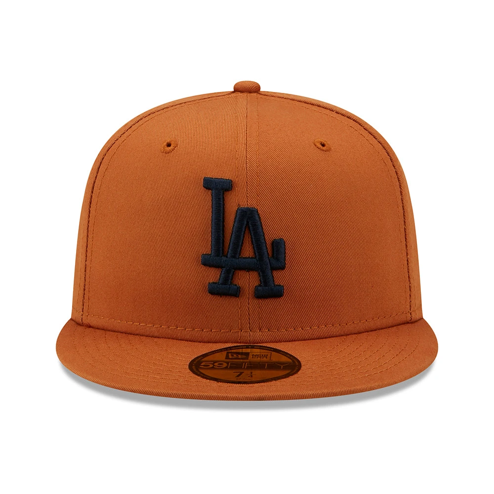 New Era 59FIFTY L.A. Dodgers Baseball Cap - MLB League Essential - Toffee-Navy - Image 2