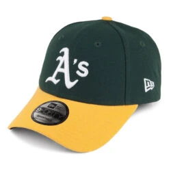 New Era 9FORTY Oakland Athletics Baseball Cap - MLB The League - Green-Yellow